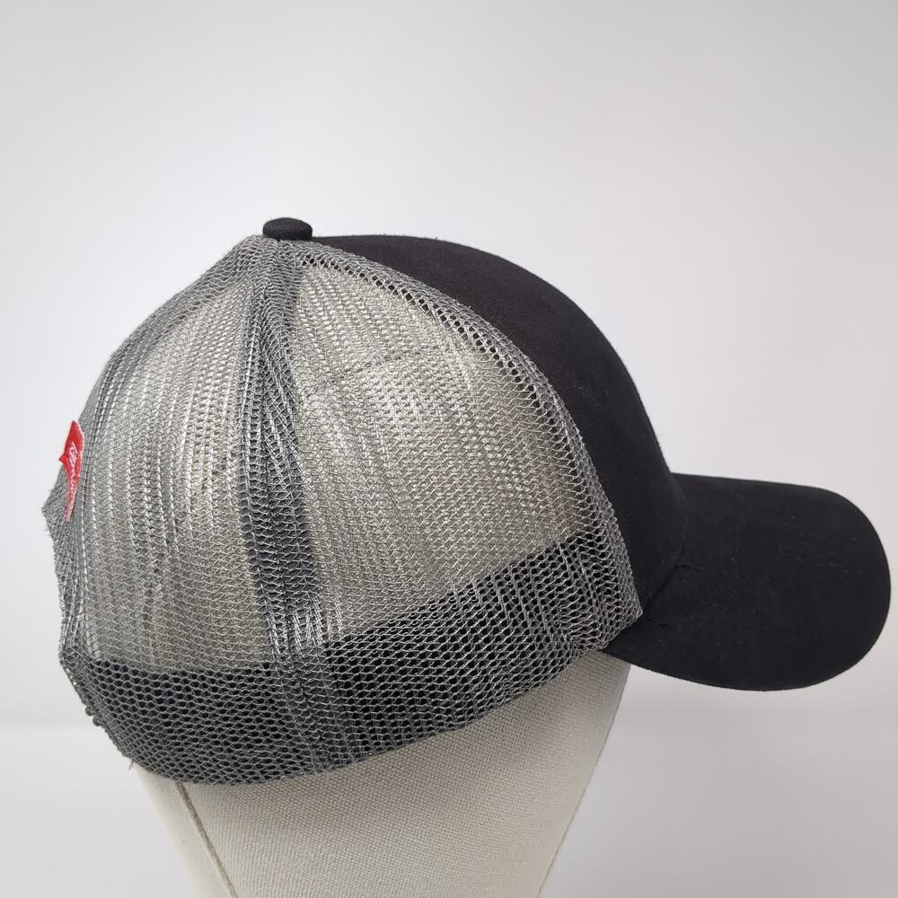Camp Chef Snapback Mesh Back Trucker Hat Black One Size Embroidered View 5